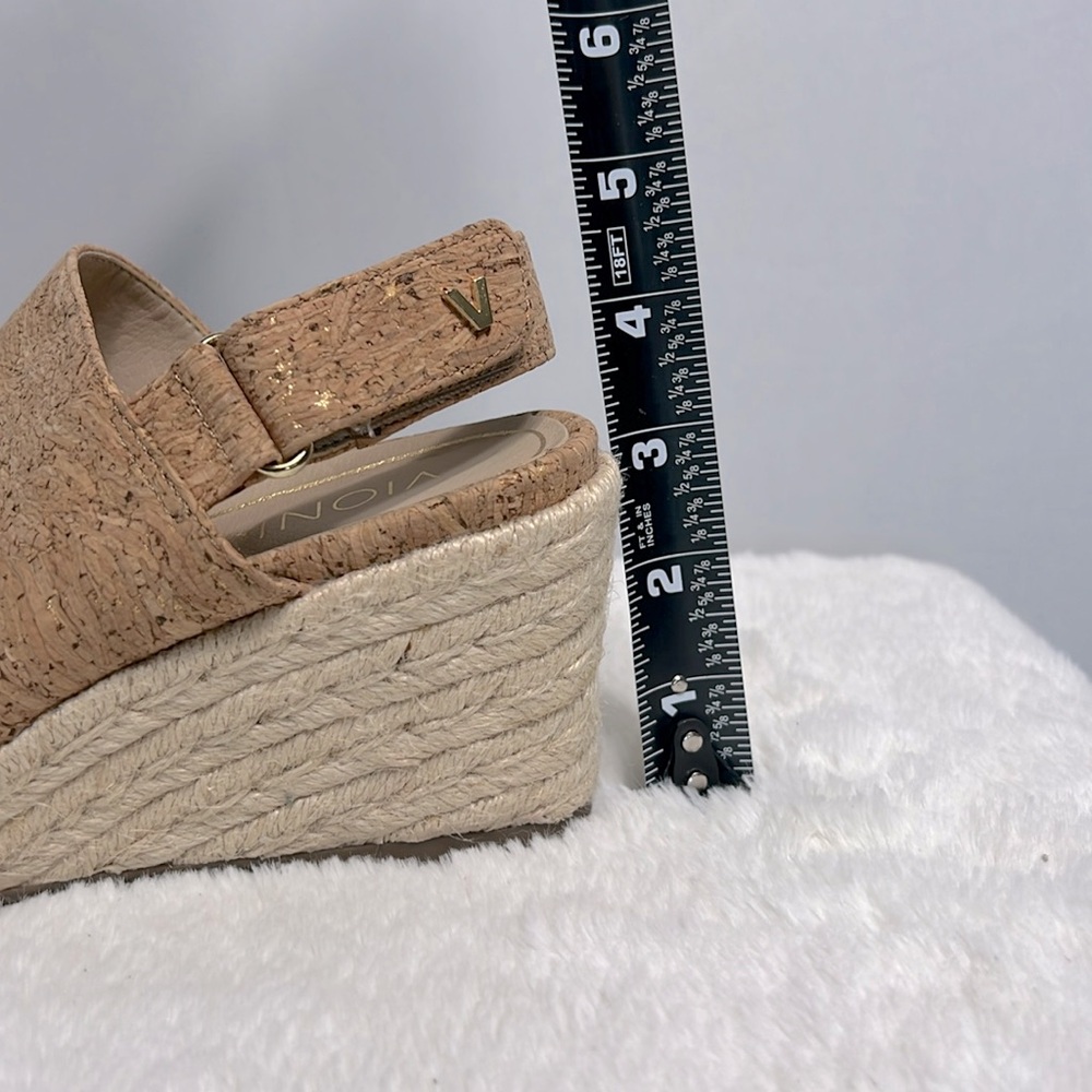 Vionic Brooke Cork Slingback Espadrille Wedge Sandal size 7 - Picture 14 of 14